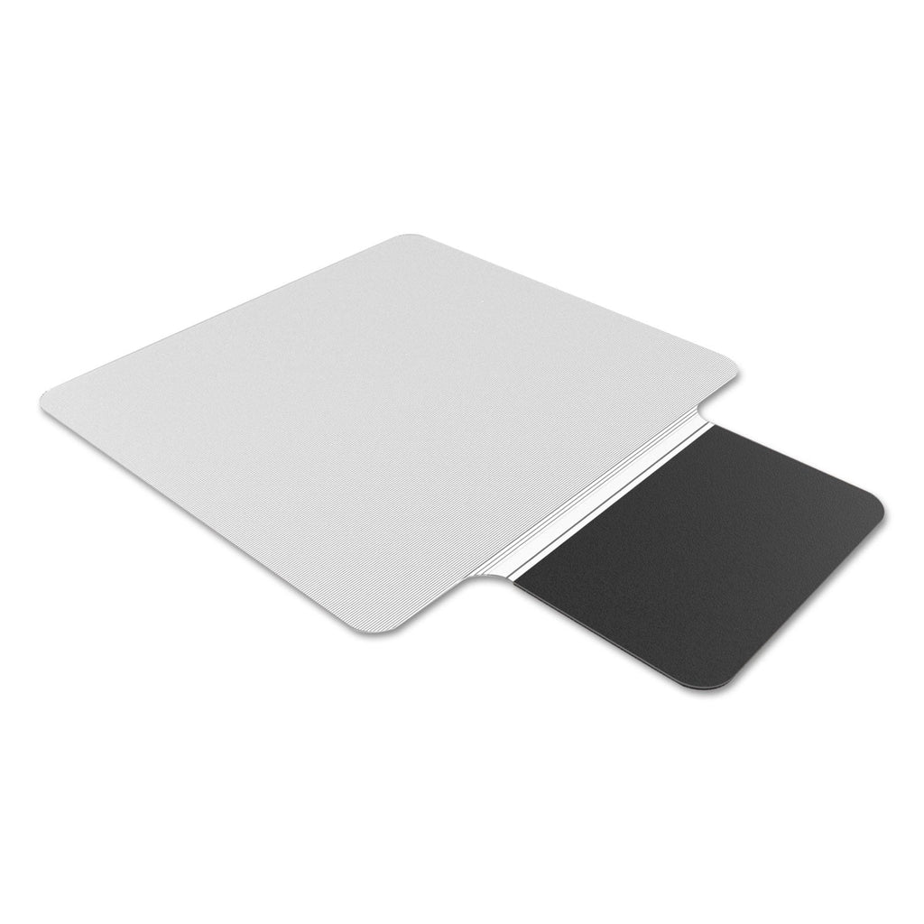 ES Robbins Sit or Stand Mat for Carpet or Hard Floors, 36 x 53 with Lip, Clear/Black