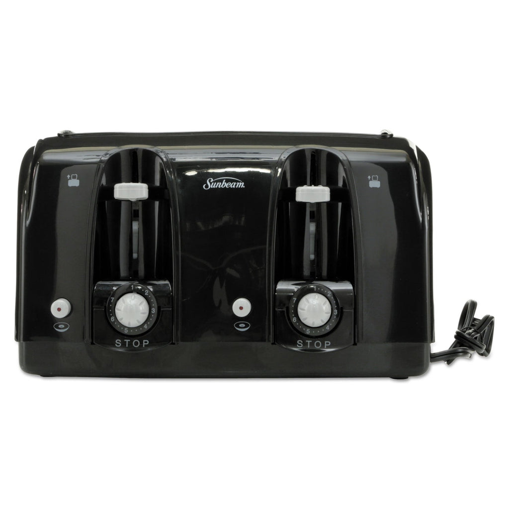 Sunbeam Extra Wide Slot Toaster, 4-Slice, 11.75 x 13.38 x 8.25, Black