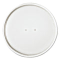 Dart Paper Lids for 16 oz Food Containers, Vented, 3.9" Diameter x 0.9"h, White, 25/Bag, 20 Bags/Carton