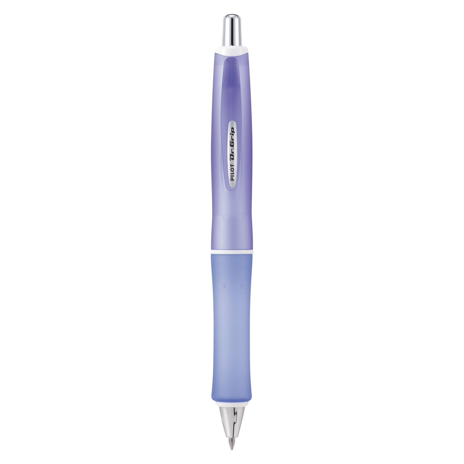 Pilot Dr. Grip Frosted Advanced Ink Ballpoint Pen, Retractable, Medium 1 mm, Black Ink, Purple Barrel