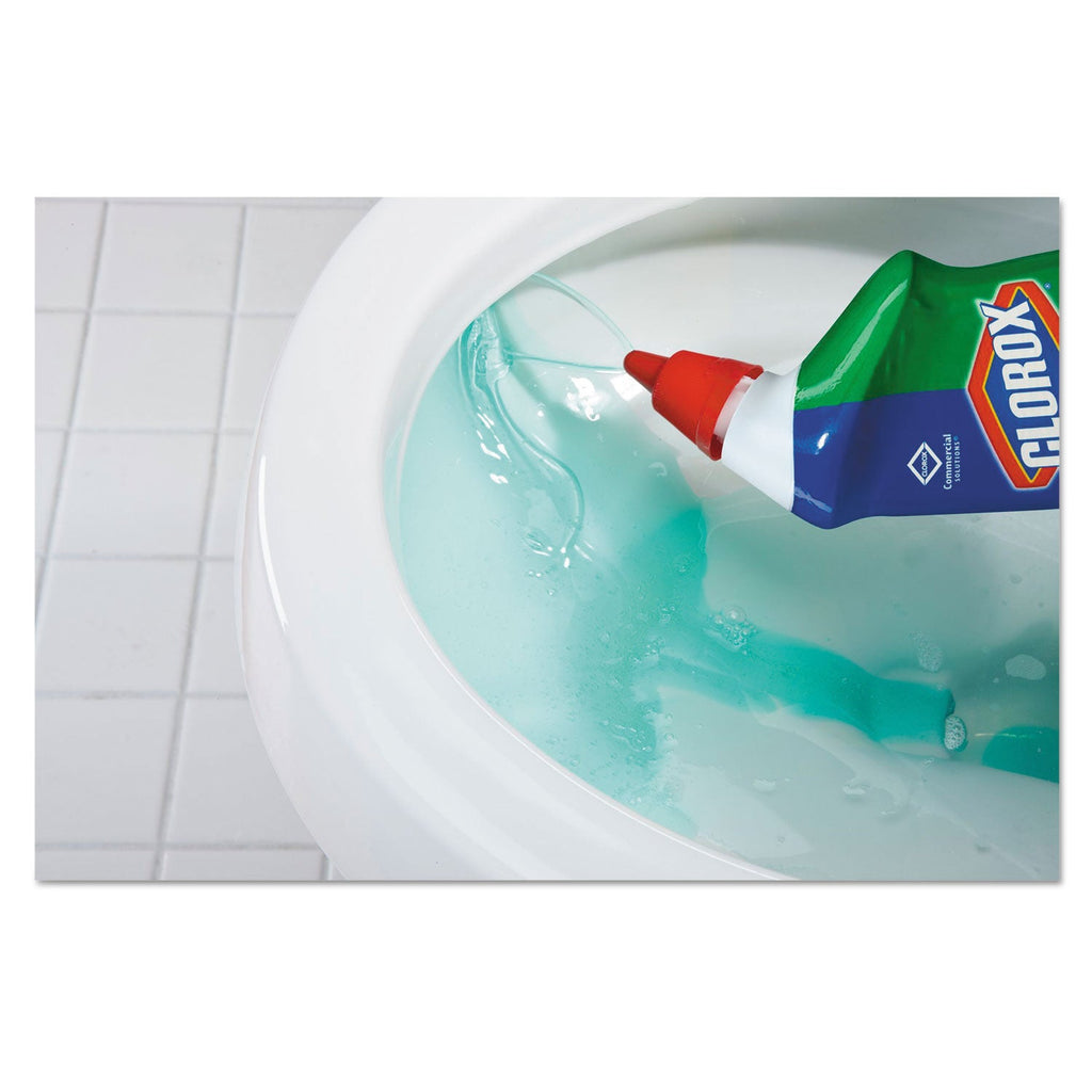 Clorox Toilet Bowl Cleaner with Bleach, Fresh Scent, 24oz Bottle