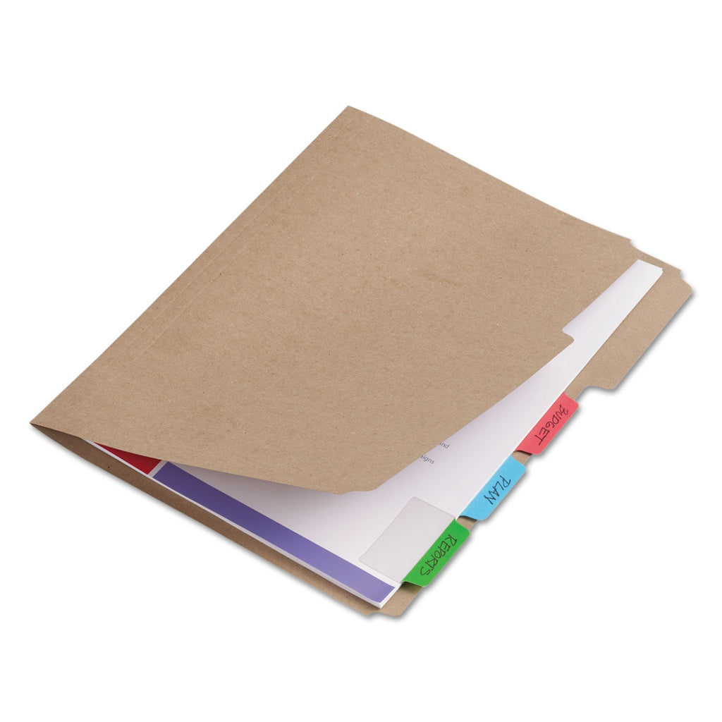 Avery Ultra Tabs Repositionable Tabs, Standard: 2" x 1.5", 1/5-Cut, Assorted Colors (Blue, Green and Red), 48/Pack