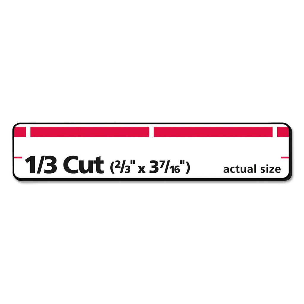 Avery Permanent TrueBlock File Folder Labels with Sure Feed Technology, 0.66 x 3.44, White, 30/Sheet, 50 Sheets/Box