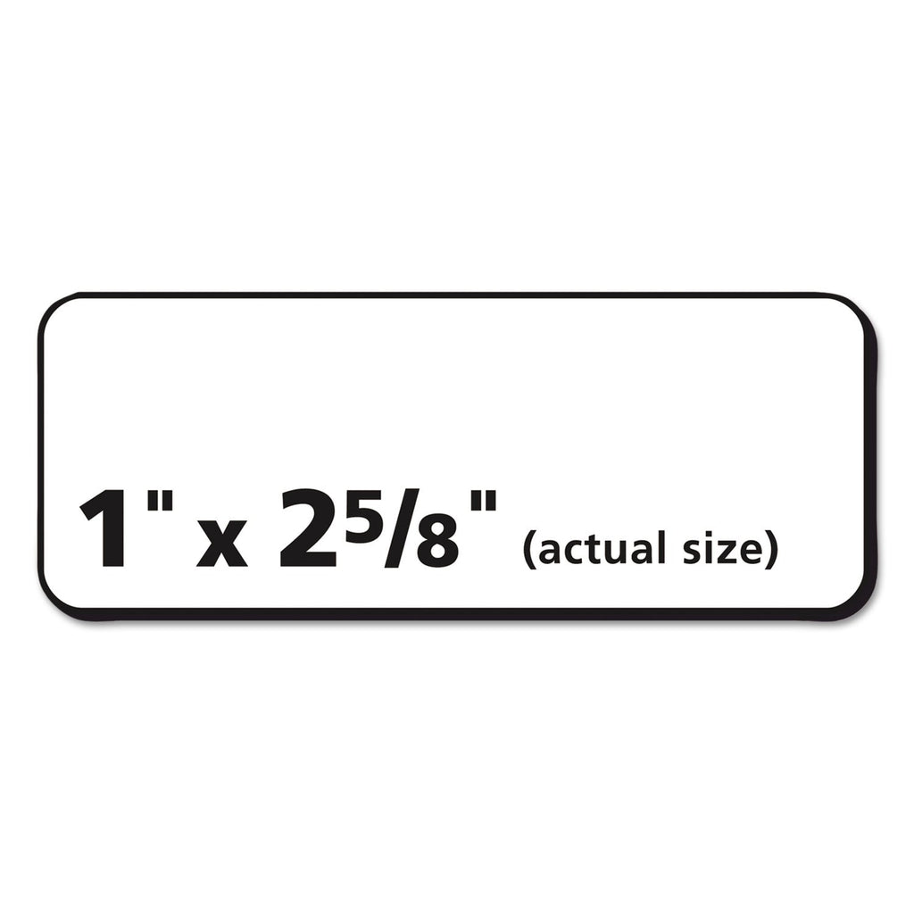 Avery Matte Clear Easy Peel Mailing Labels w/ Sure Feed Technology, Laser Printers, 1 x 2.63, Clear, 30/Sheet, 25 Sheets/Box