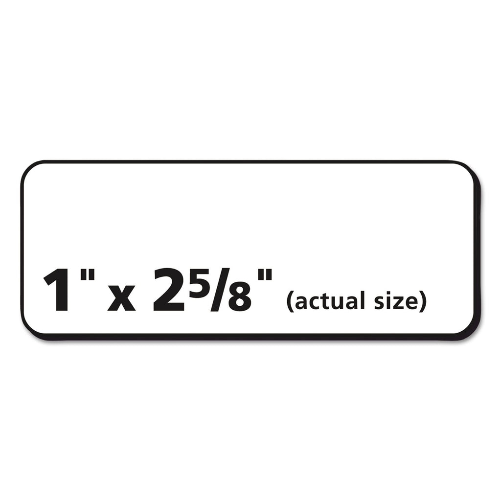 Avery Matte Clear Easy Peel Mailing Labels w/ Sure Feed Technology, Laser Printers, 1 x 2.63, Clear, 30/Sheet, 50 Sheets/Box