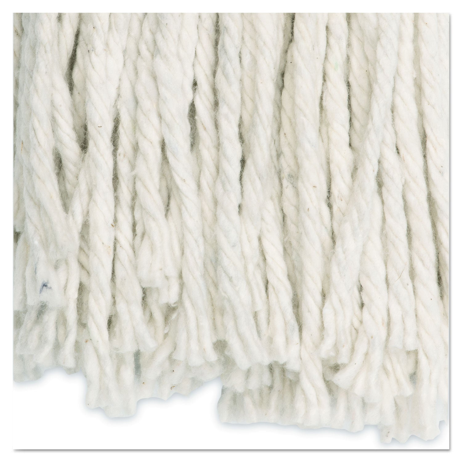 Boardwalk Cut-End Wet Mop Head, Cotton, #16, White, 12/Carton