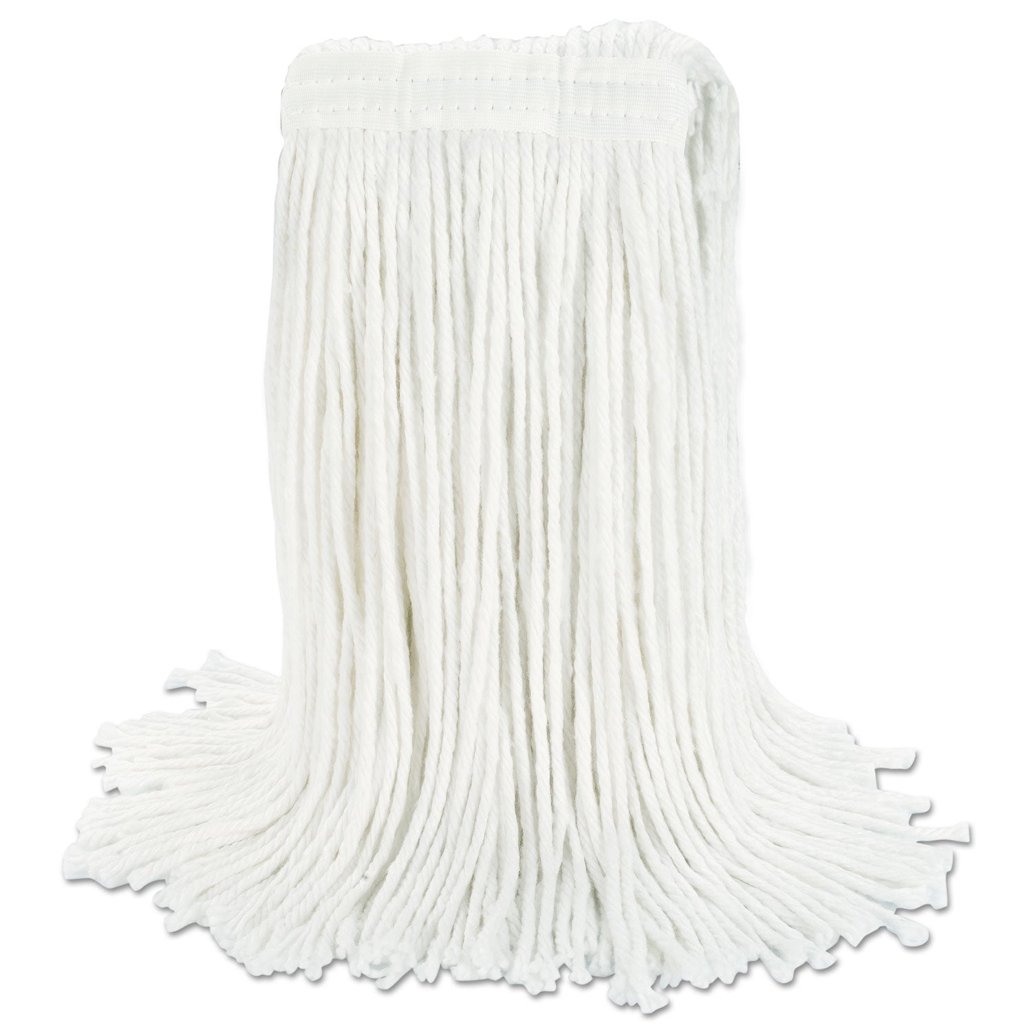 Boardwalk Cut-End Wet Mop Head, Rayon, No. 24, White