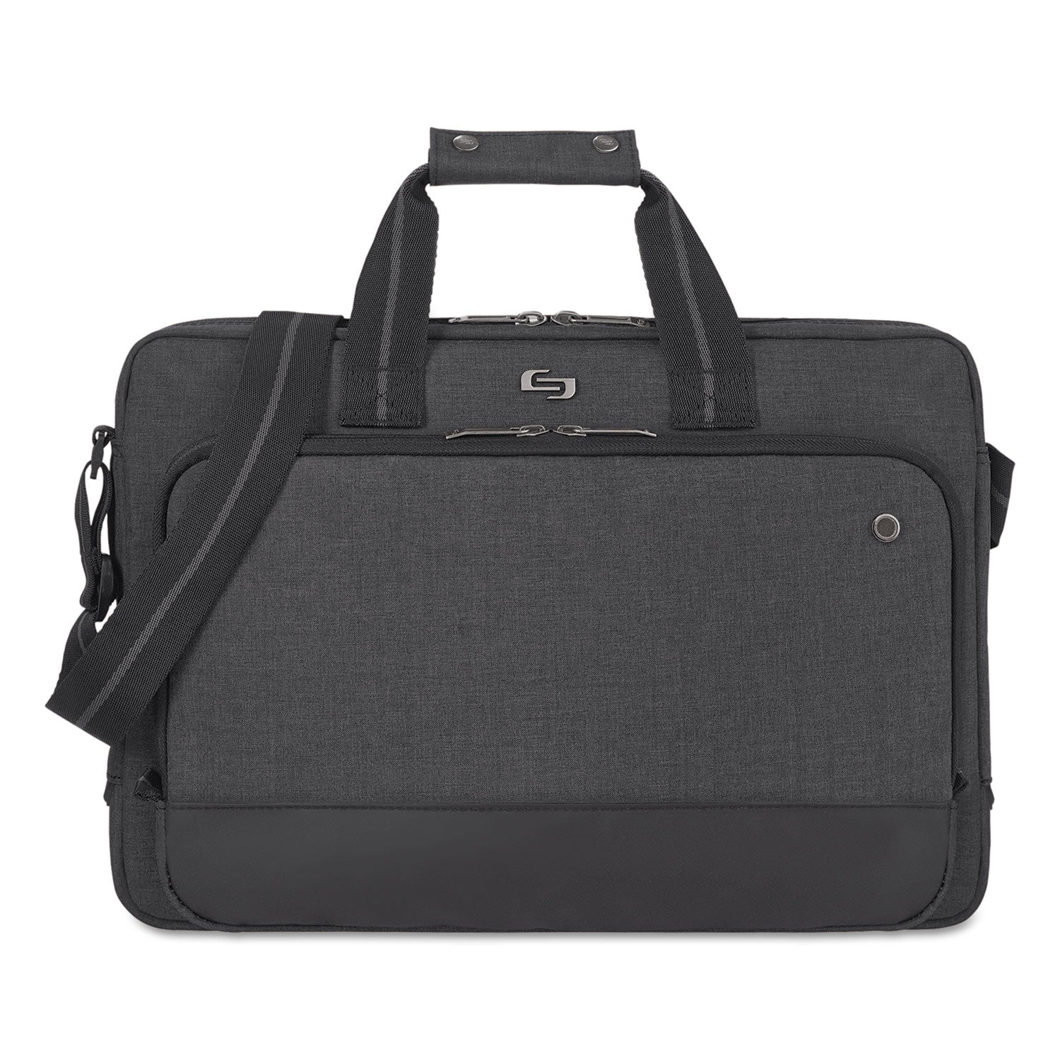 Solo Urban Slimbrief, Fits Devices Up to 15.6", Polyester, 16" x 3" x 11.5", Gray
