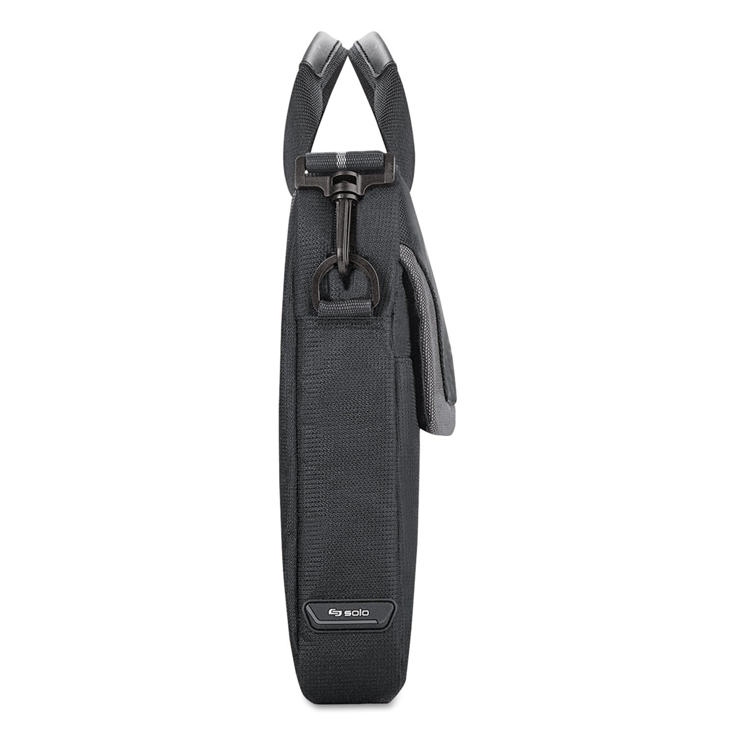Solo Pro Slim Brief, Fits Devices Up to 14.1", Polyester, 14 x 1.5 x 10.5, Black