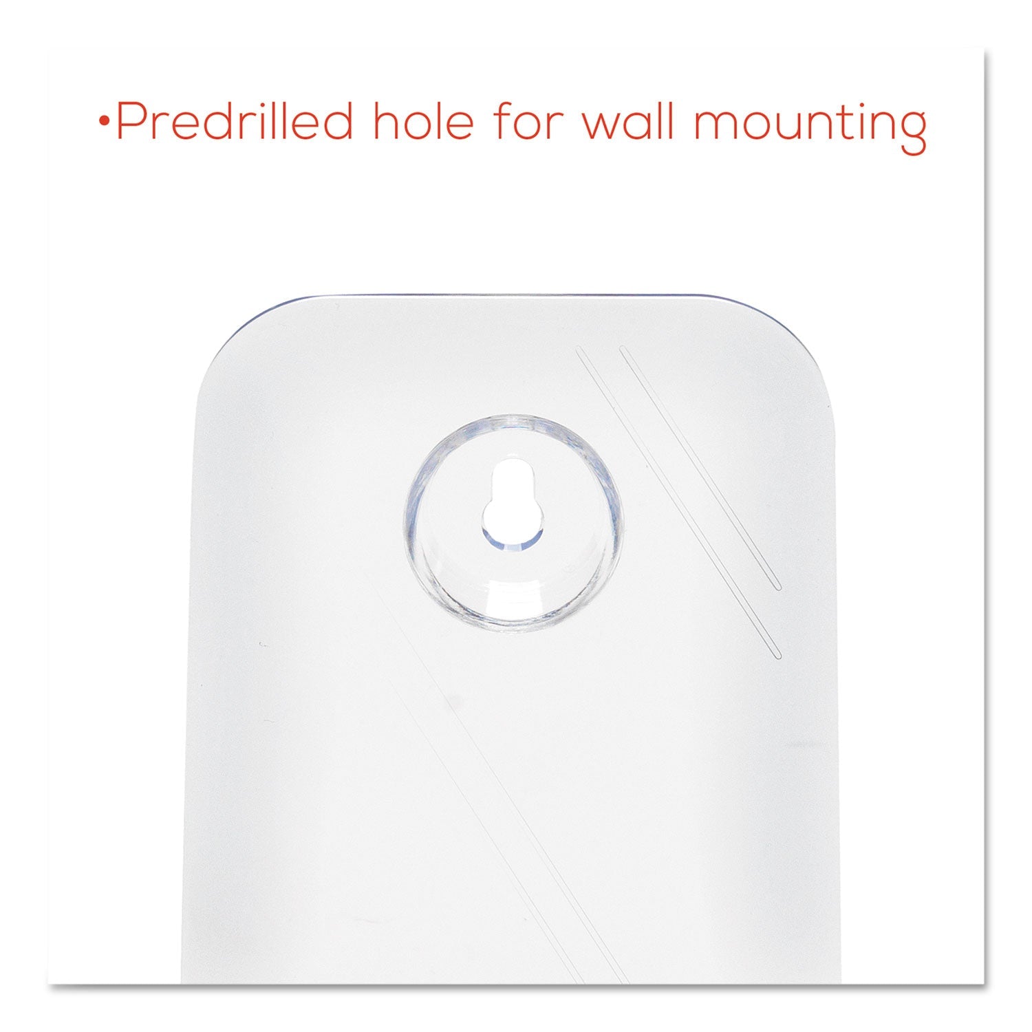 deflecto DocuHolder for Countertop/Wall-Mount, Leaflet Size, 4.25w x 3.25d x 7.75h, Clear