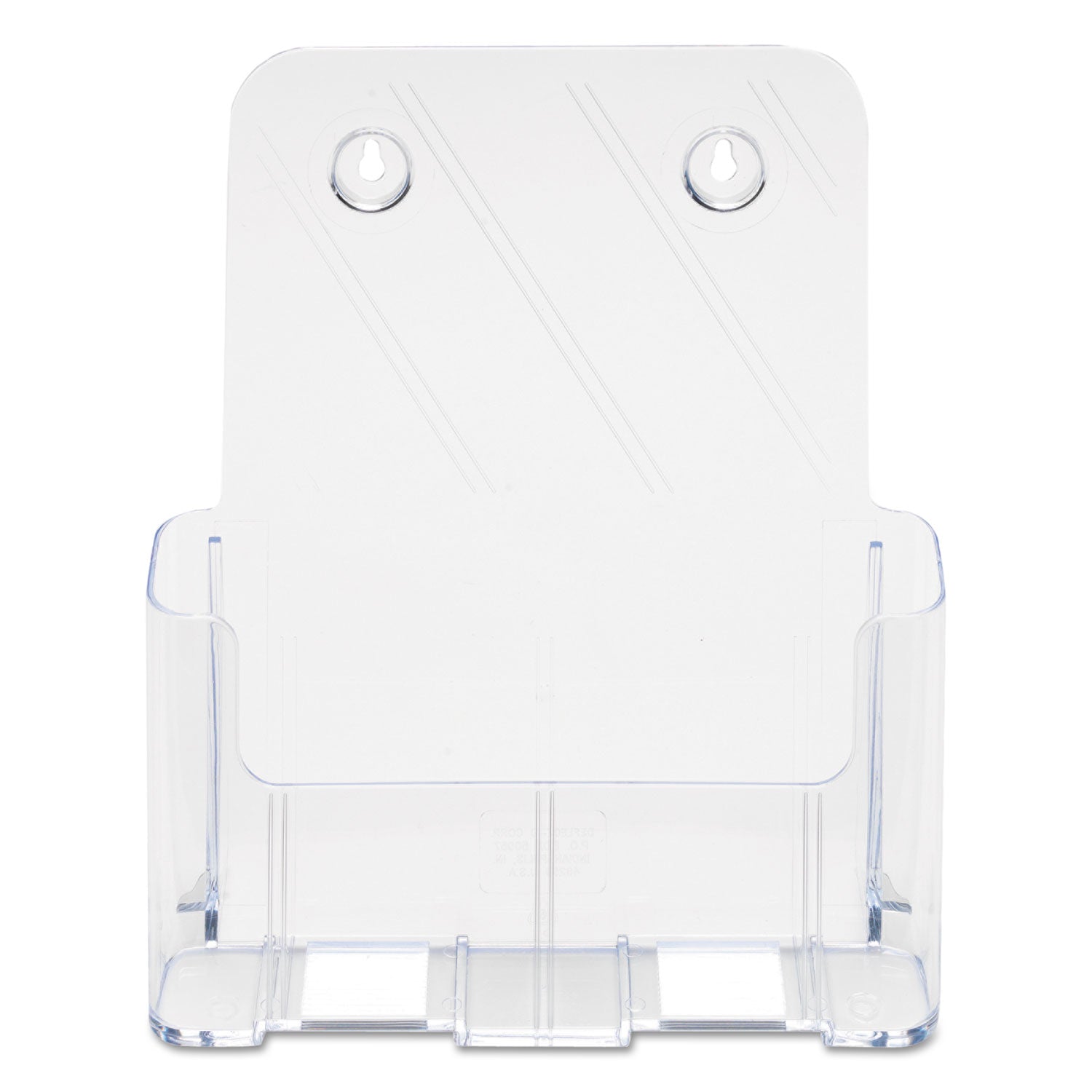 deflecto DocuHolder for Countertop/Wall-Mount, Magazine, 9.25w x 3.75d x 10.75h, Clear