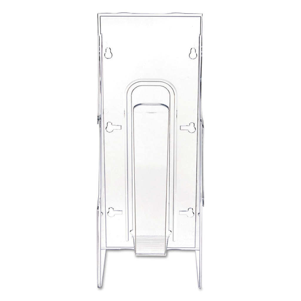 deflecto Stand-Tall Wall-Mount Literature Rack, Leaflet, 4.56w x 3.25d x 11.88h, Clear