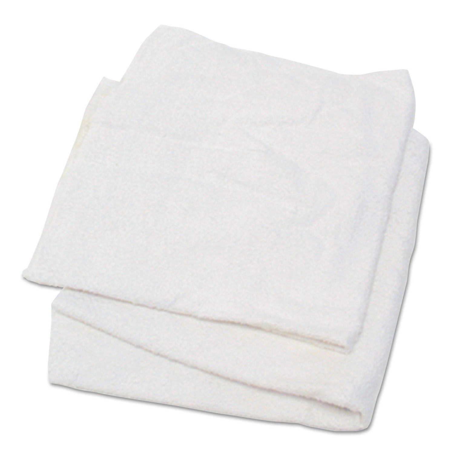 HOSPECO Woven Terry Rags, White, 15 x 17, 25 lb/Carton