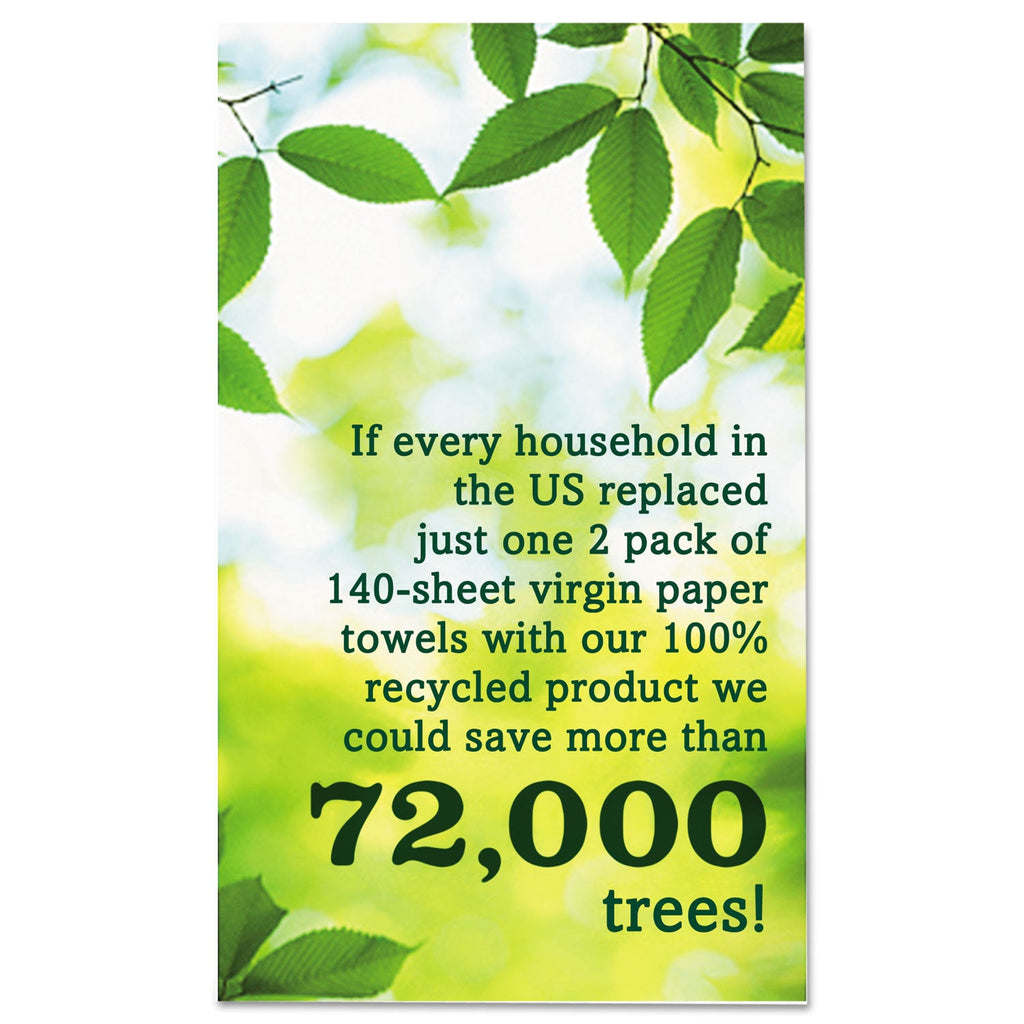Seventh Generation 100% Recycled Paper Kitchen Towel Rolls, 2-Ply, 11 x 5.4, 156 Sheets/Roll, 24 Rolls/Carton