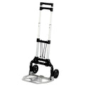 Safco Stow and Go Cart, 110 lb Capacity, 15.25 x 16 x 39, Aluminum