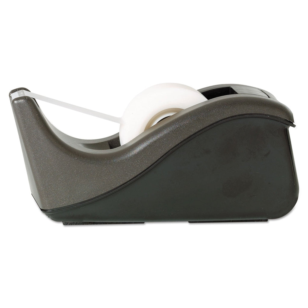 Scotch Value Desktop Tape Dispenser, 1" Core, Two-Tone Black