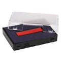 Trodat T5430 Professional Replacement Ink Pad for Trodat Custom Self-Inking Stamps, 1" x 1.63", Blue/Red