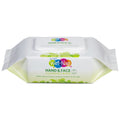 Wet-Nap Hands and Face Cleansing Wipes, 7 x 6, White, Fragrance-Free, 110/Pack, 6 Packs/Carton