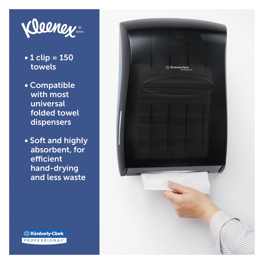Kleenex Multi-Fold Paper Towels, Convenience, 9.2 x 9.4, White, 150/Pack, 8 Packs/Carton