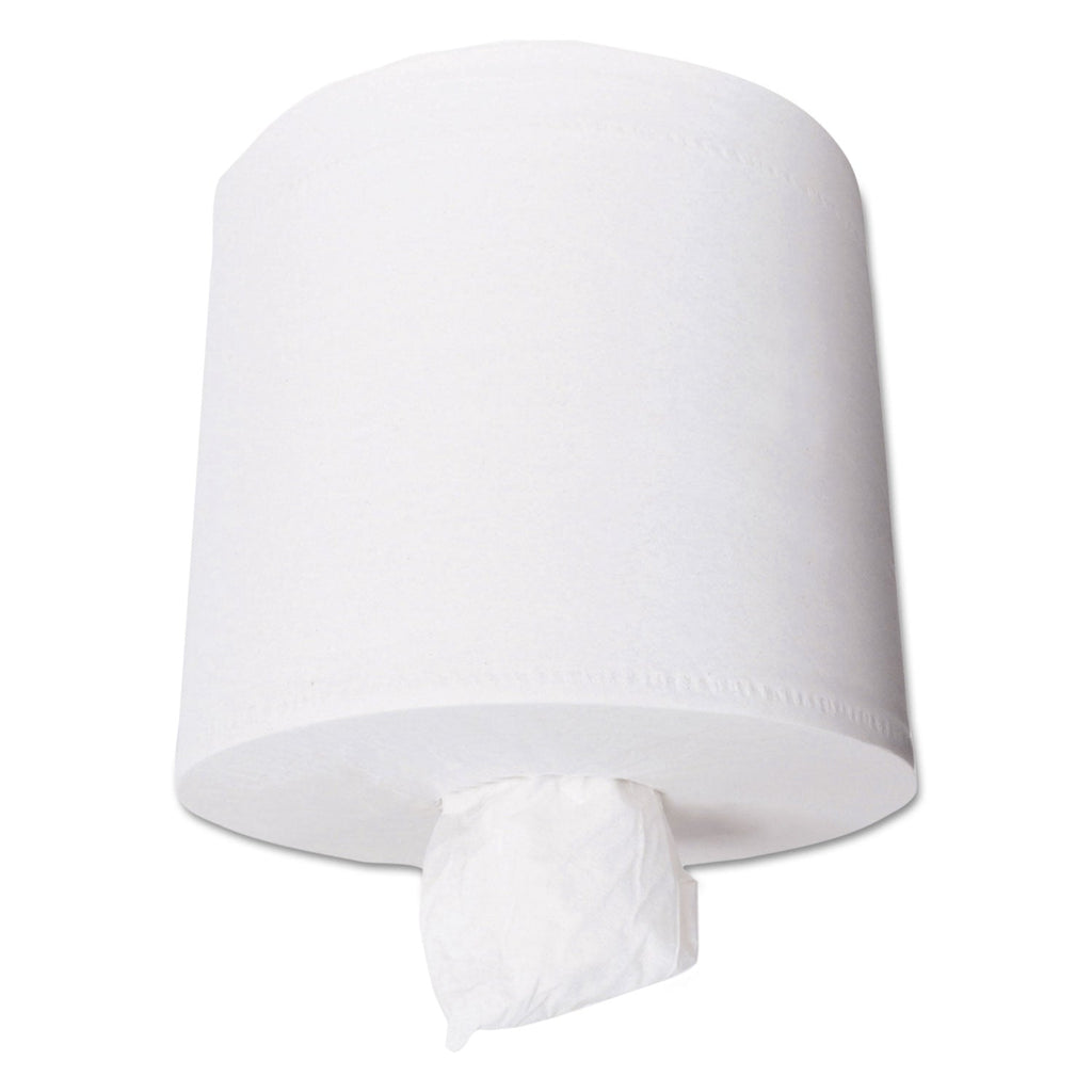 Scott Essential Center-Pull Towels, Absorbency Pockets, 2-Ply, 8 x 15, White, 500/Roll, 4 Rolls/Carton