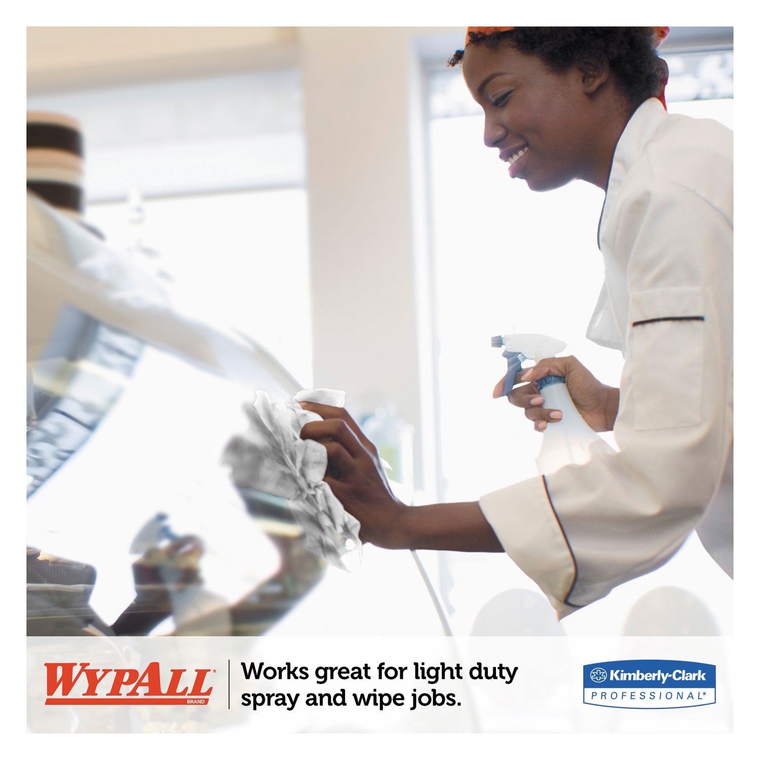 WypAll L10 Towels, POP-UP Box, 1-Ply, 10.25 x 9, White, 250/Box, 24 Boxes/Carton
