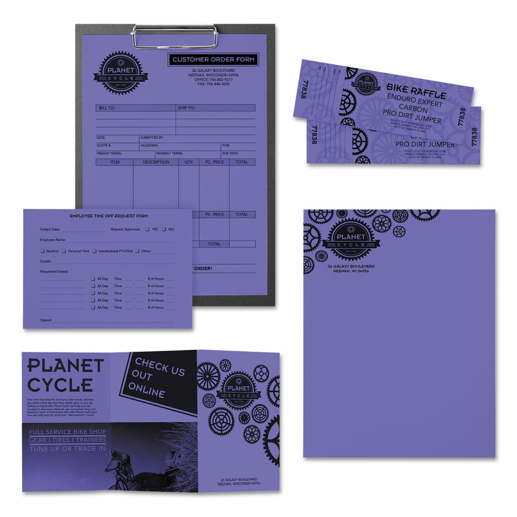 Astrobrights Color Paper, 24 lb Bond Weight, 8.5 x 11, Venus Violet, 500/Ream