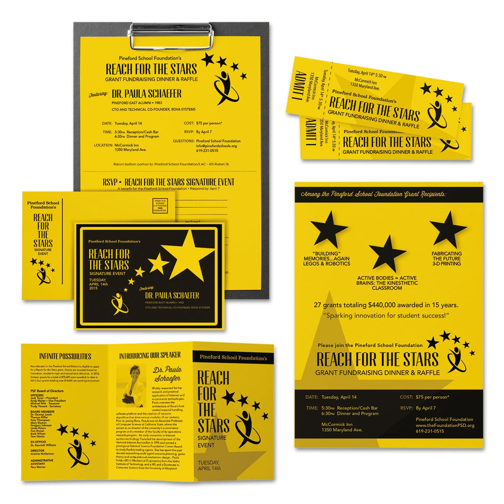 Astrobrights Color Cardstock, 65 lb Cover Weight, 8.5 x 11, Solar Yellow, 250/Pack