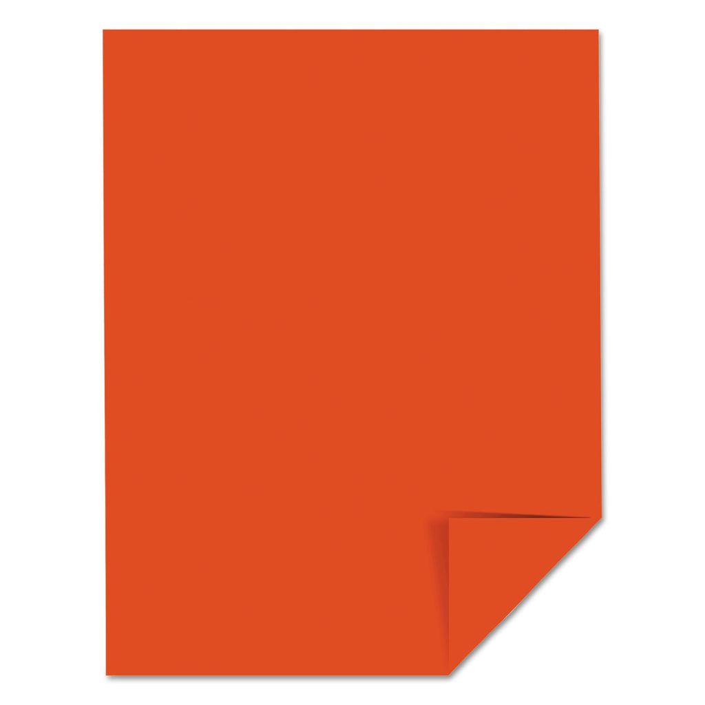 Astrobrights Color Cardstock, 65 lb Cover Weight, 8.5 x 11, Orbit Orange, 250/Pack