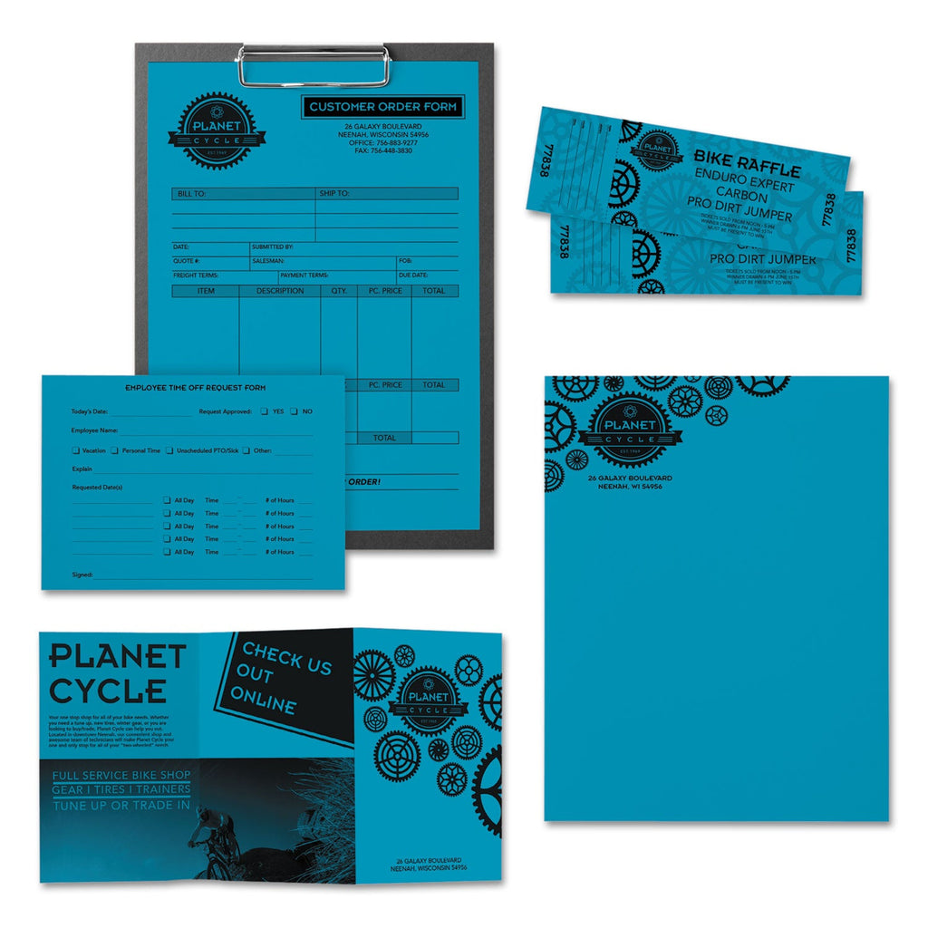 Astrobrights Color Paper, 24 lb Bond Weight, 8.5 x 11, Celestial Blue, 500 Sheets/Ream