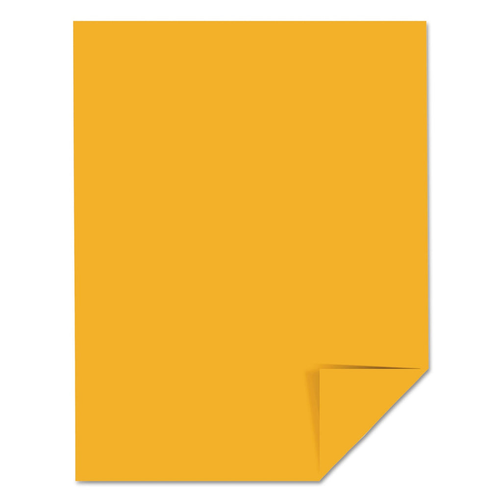 Astrobrights Color Cardstock, 65 lb Cover Weight, 8.5 x 11, Galaxy Gold, 250/Pack