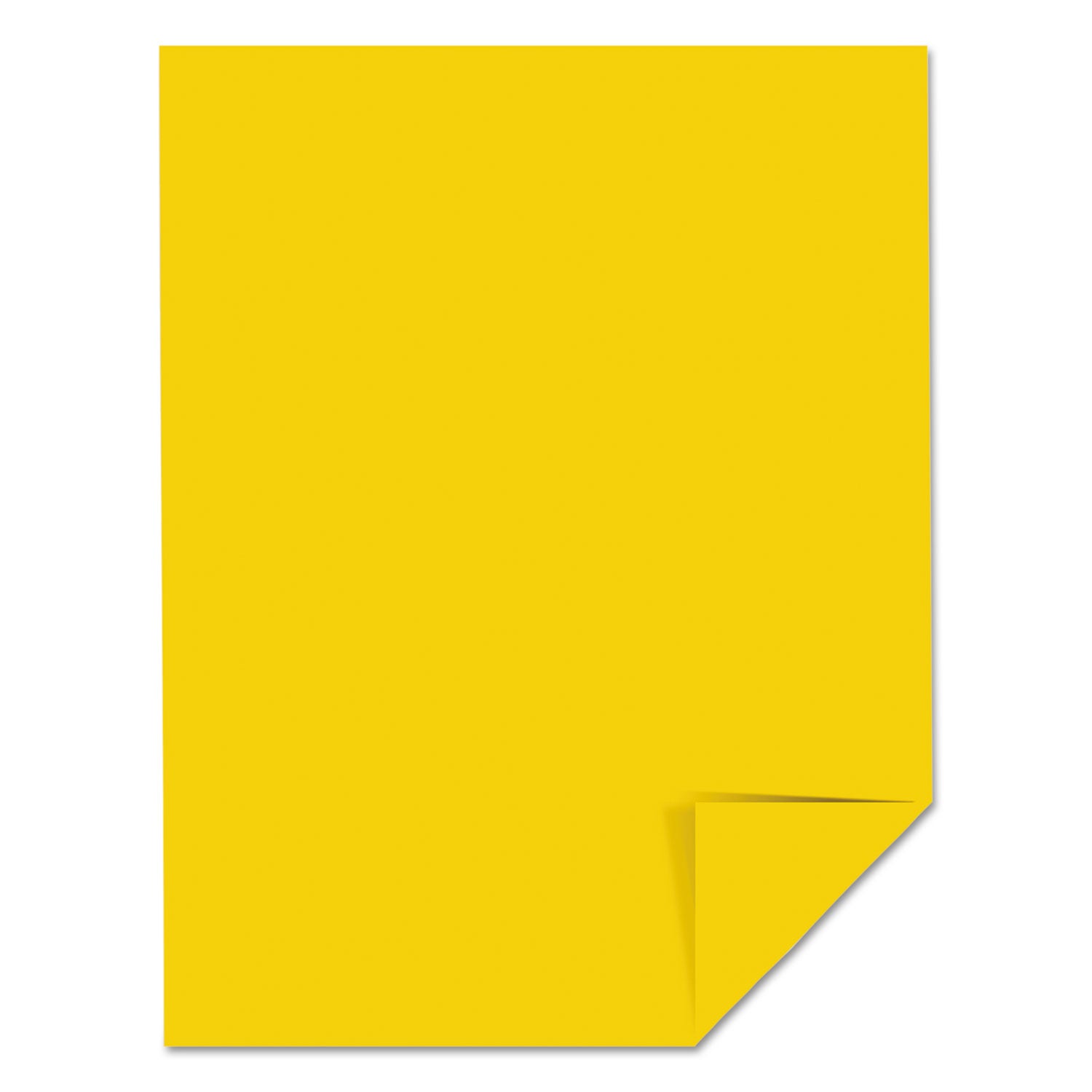 Astrobrights Color Cardstock, 65 lb Cover Weight, 8.5 x 11, Solar Yellow, 250/Pack