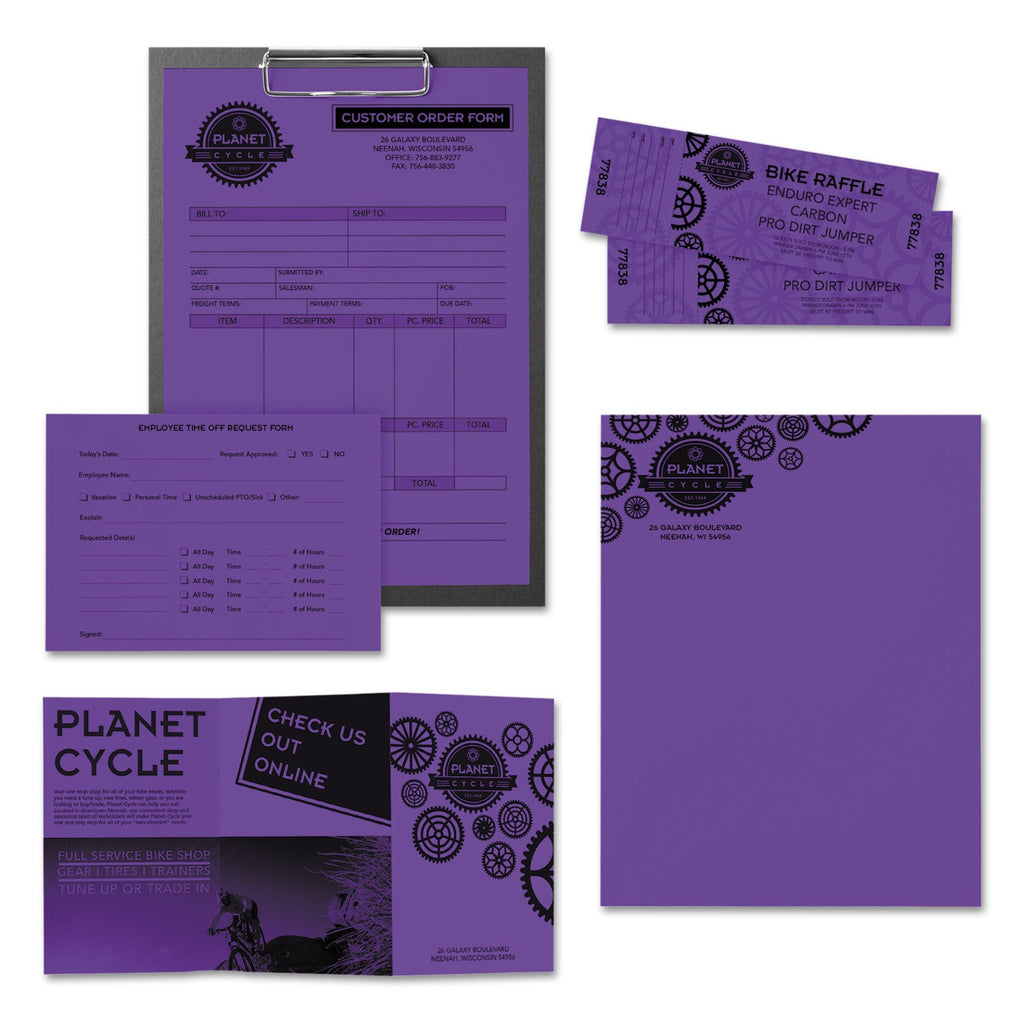 Astrobrights Color Paper, 24 lb Bond Weight, 8.5 x 11, Gravity Grape, 500/Ream