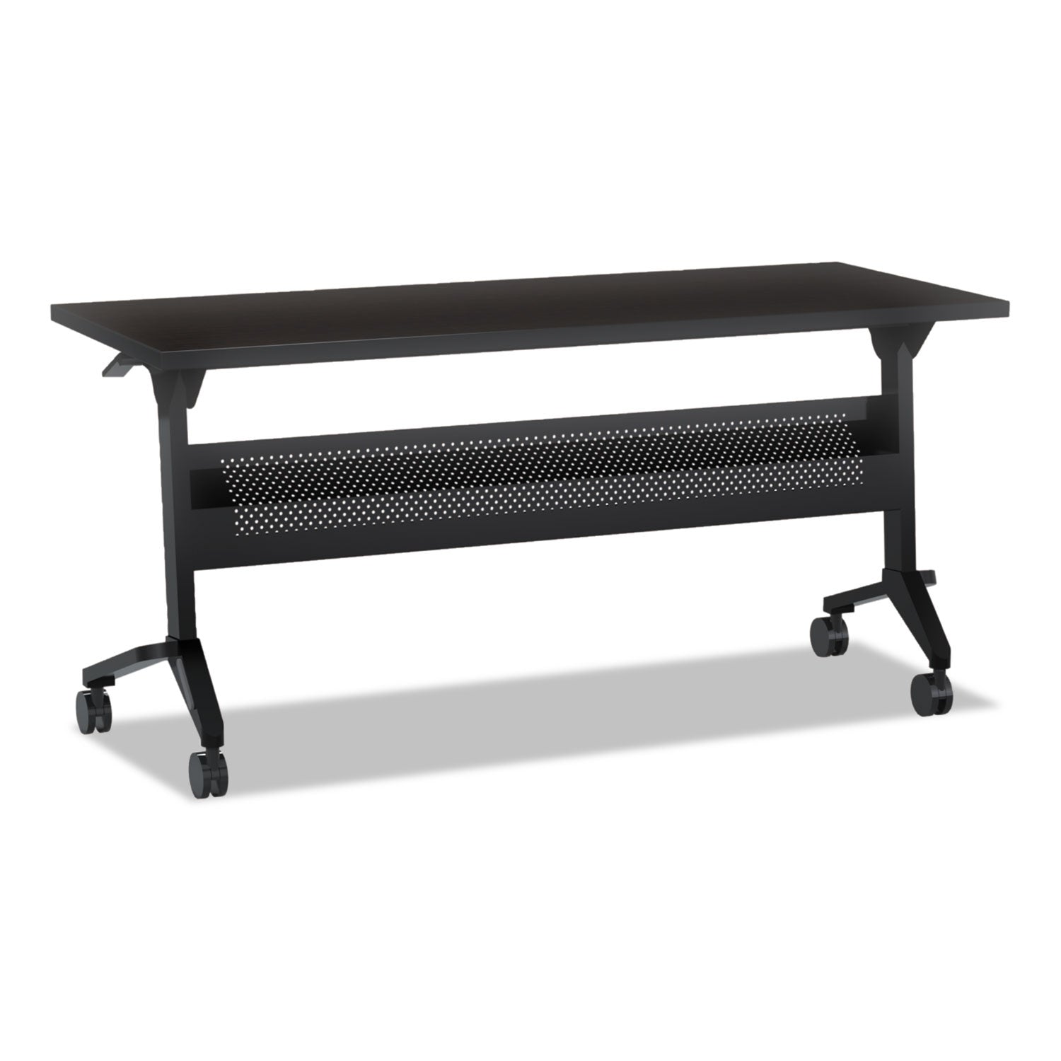 Safco Flip-n-Go Table Top, Rectangular, 48w x 18d, Mocha