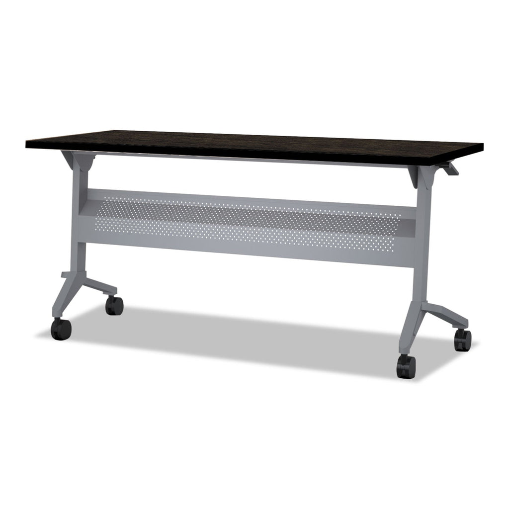 Safco Flip-n-Go Table Top, Rectangular, 60w x 24d, Mocha