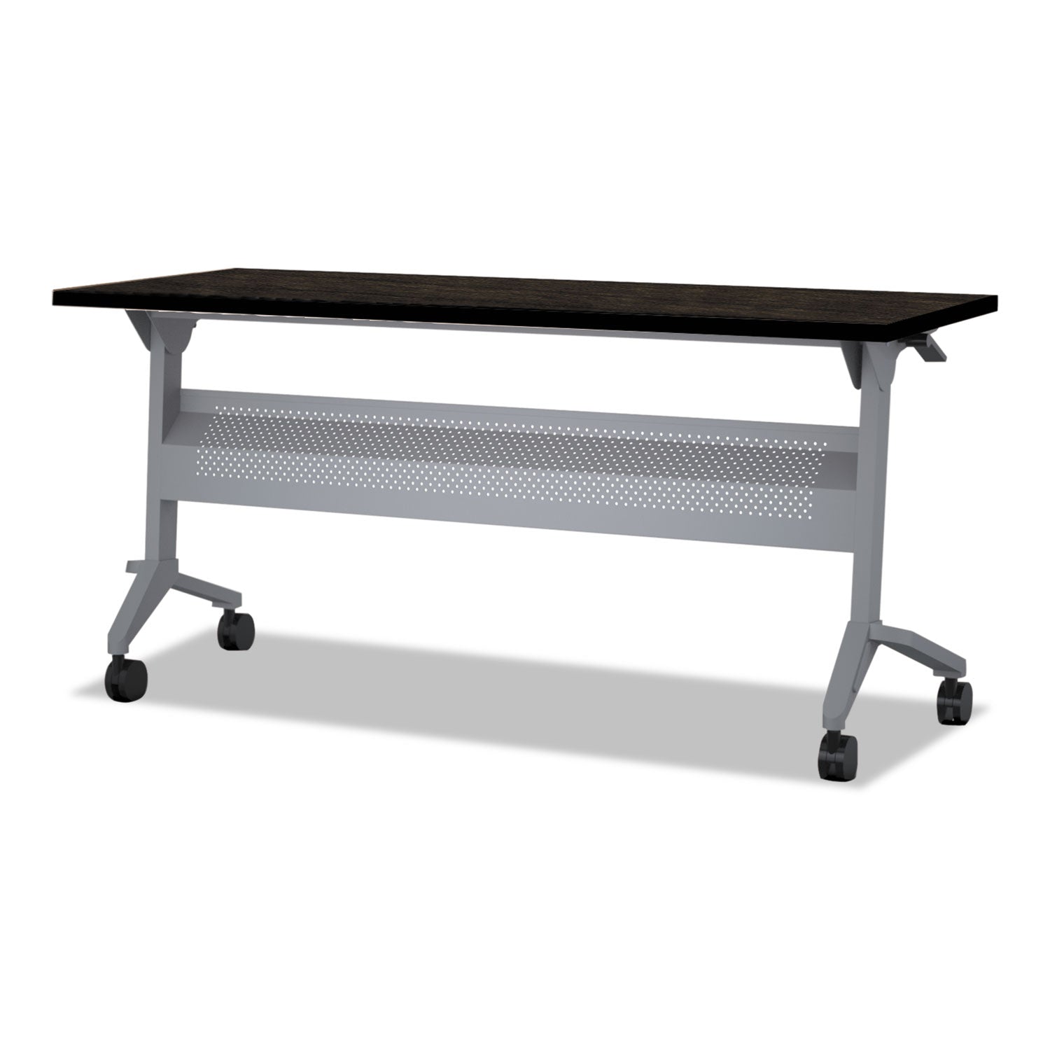 Safco Flip-n-Go Table Top, Rectangular, 60w x 24d, Mocha
