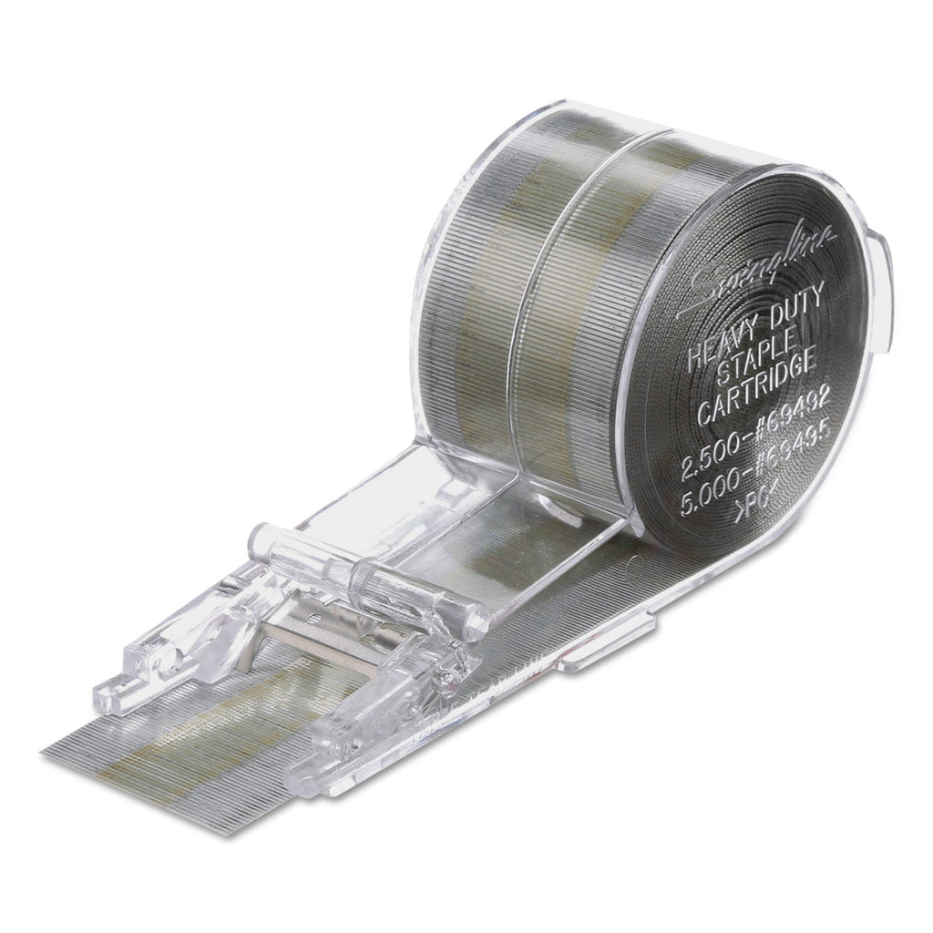 Swingline Cartridge Staples, 0.38" Leg, 0.5" Crown, Steel, 5,000/Box