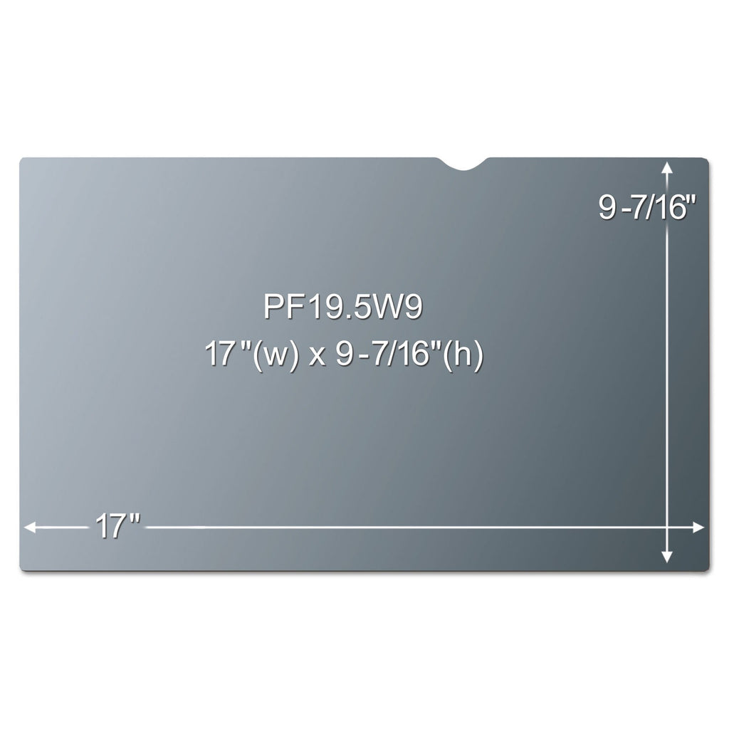 3M Frameless Blackout Privacy Filter for 19.5" Widescreen Monitor, 16:9 Aspect Ratio