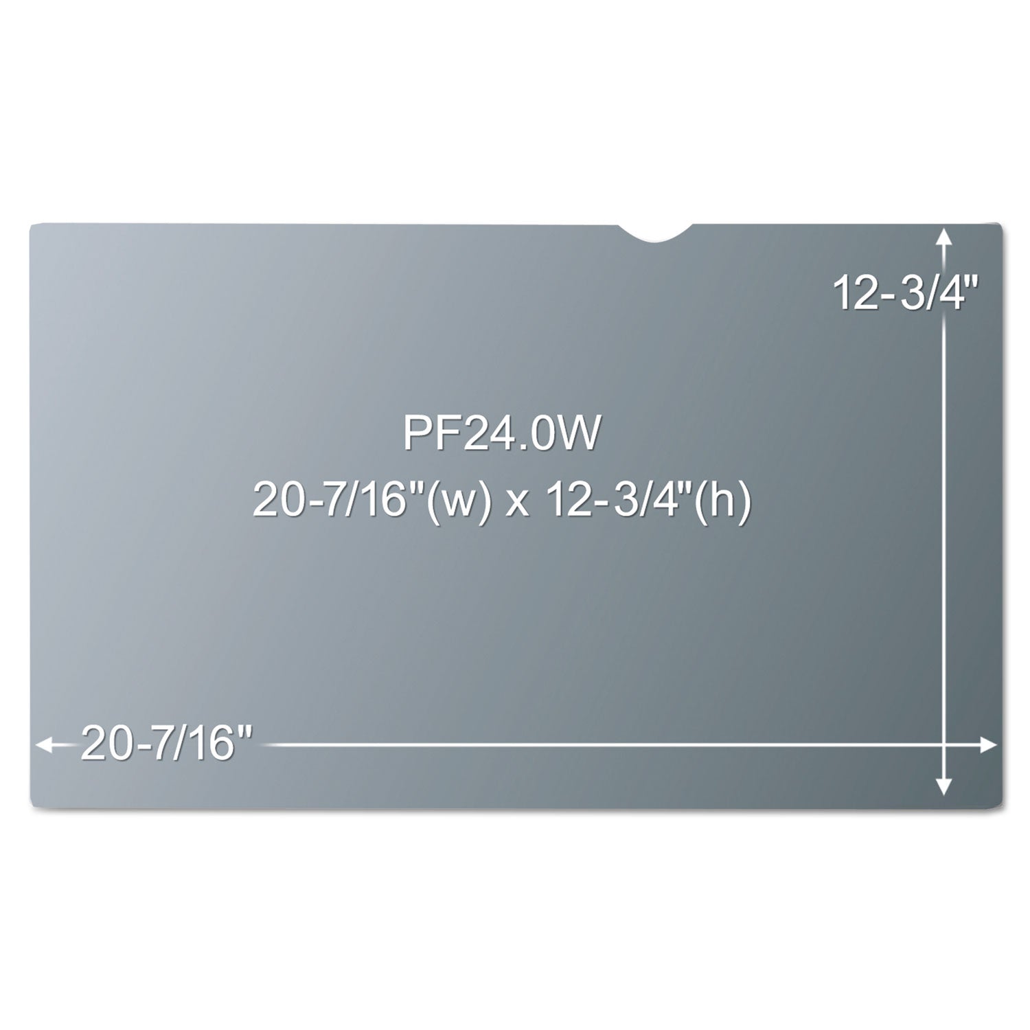 3M Frameless Blackout Privacy Filter for 24" Widescreen Monitor, 16:10 Aspect Ratio