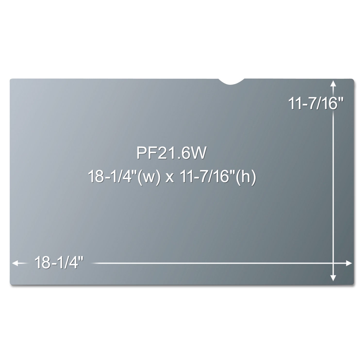 3M Frameless Blackout Privacy Filter for 21.6" Widescreen Monitor, 16:10 Aspect Ratio