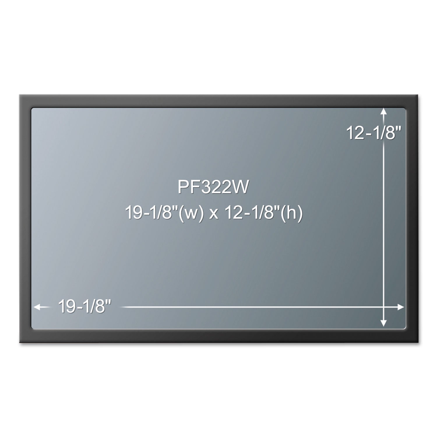3M Framed Desktop Monitor Privacy Filter for Widescreen 21.5"-22" LCD/21" CRT 16:10
