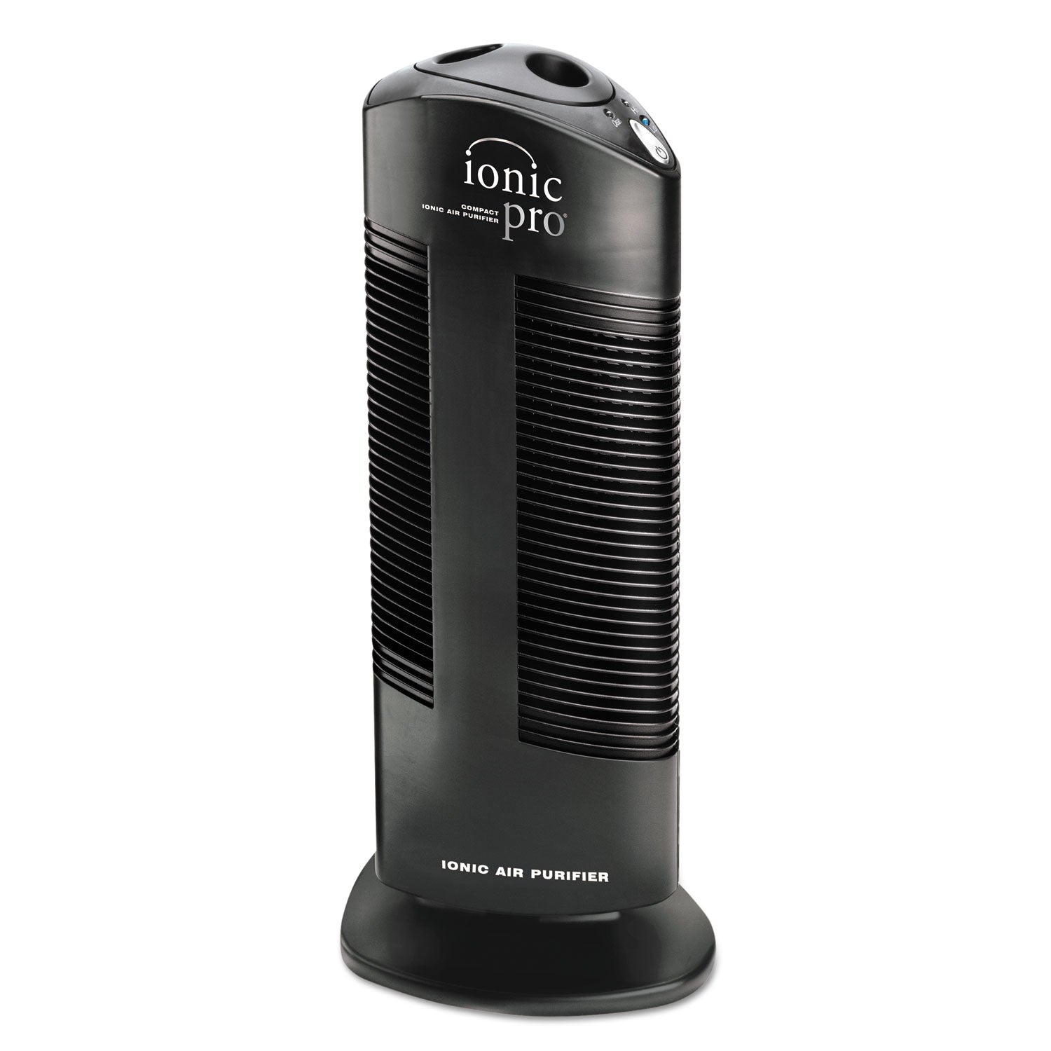 Ionic Pro Compact Ionic Air Purifier, 250 sq ft Room Capacity, Black