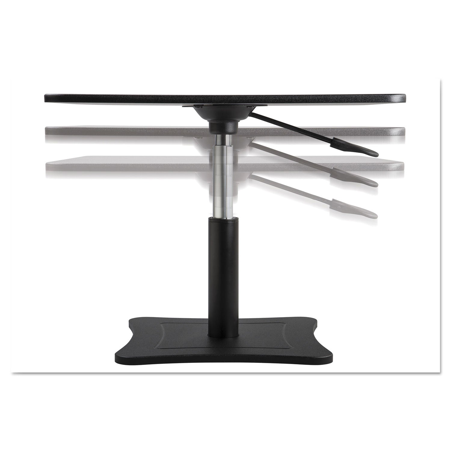Victor DC230 Adjustable Laptop Stand, 21" x 13" x 12" to 15.75", Black, Supports 20 lbs