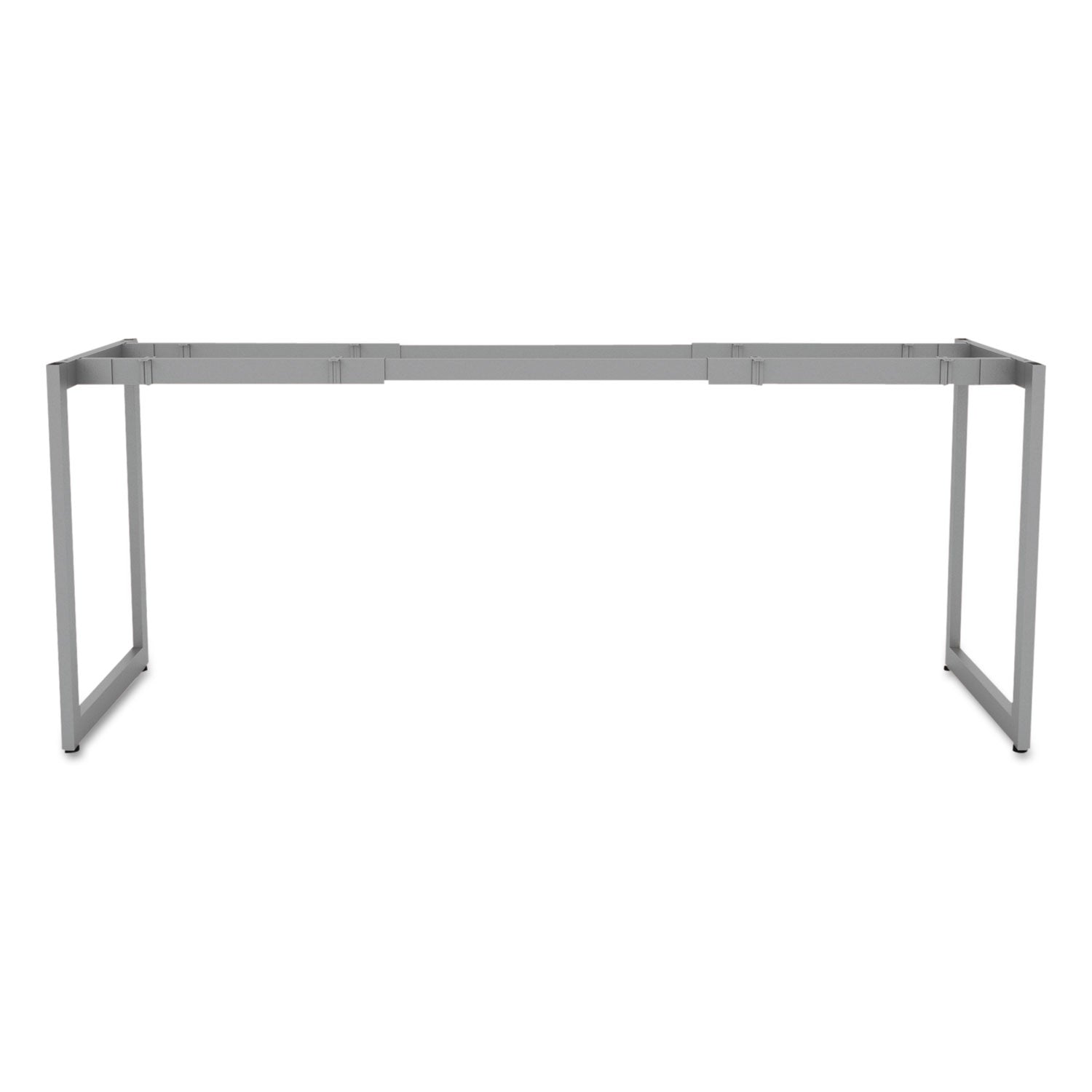Alera Open Office Desk Series Adjustable O-Leg Desk Base, 47.25 to 70.78w x 23.63d x 28.5h, Silver