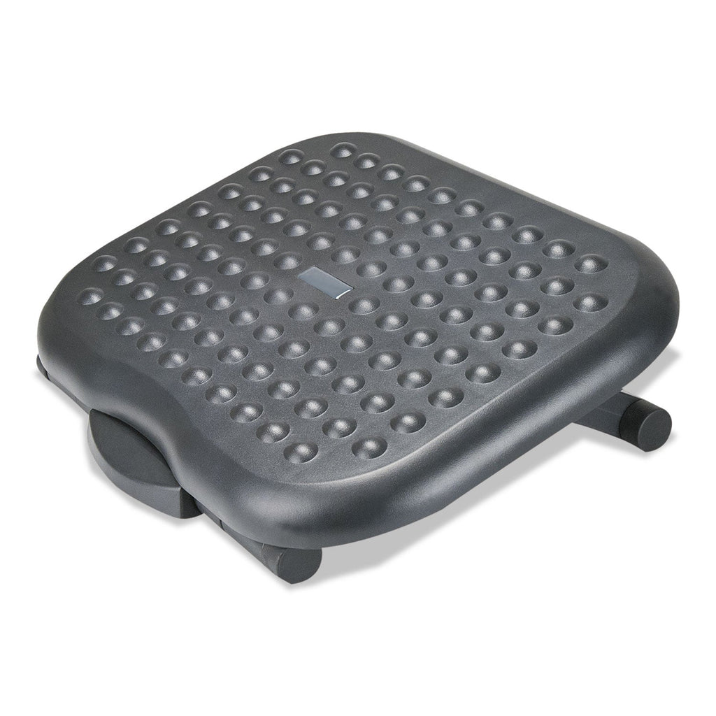 Alera Relaxing Adjustable Footrest, 13.75w x 17.75d x 4.5 to 6.75h, Black