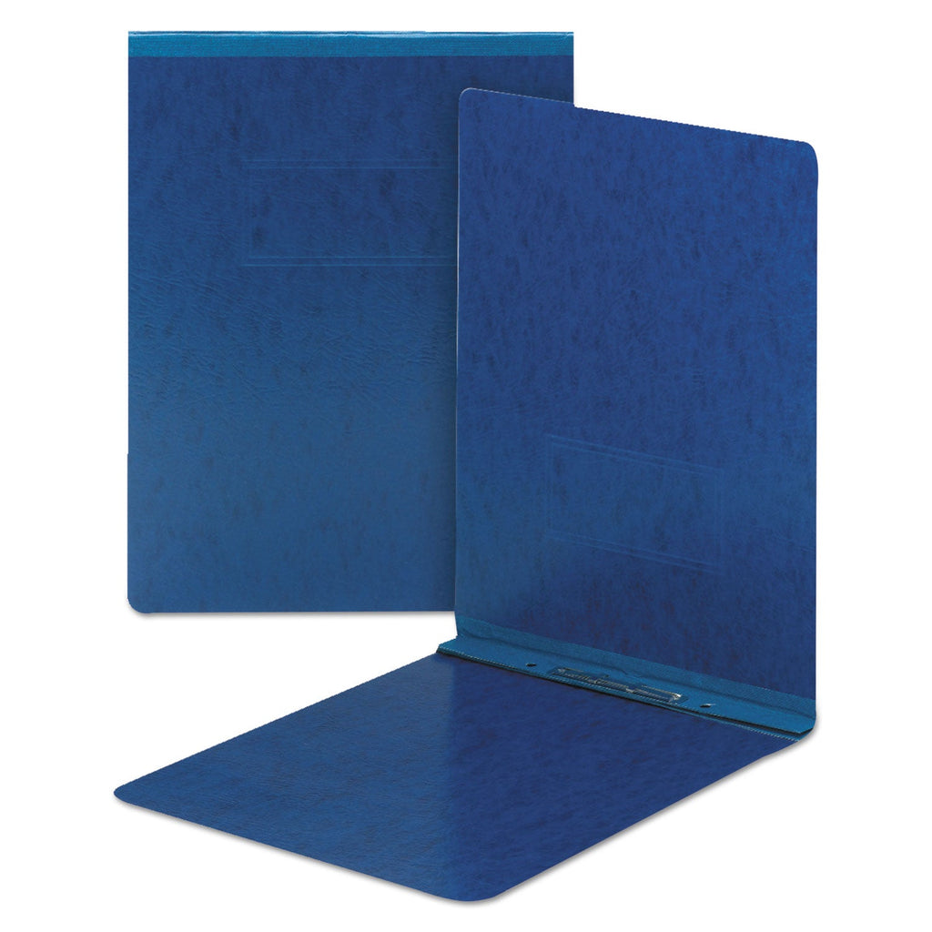 Smead Prong Fastener  Premium Pressboard Report Cover, Two-Prong Fastener: 2" Capacity, 8.5 x 11, Dark Blue/Dark Blue