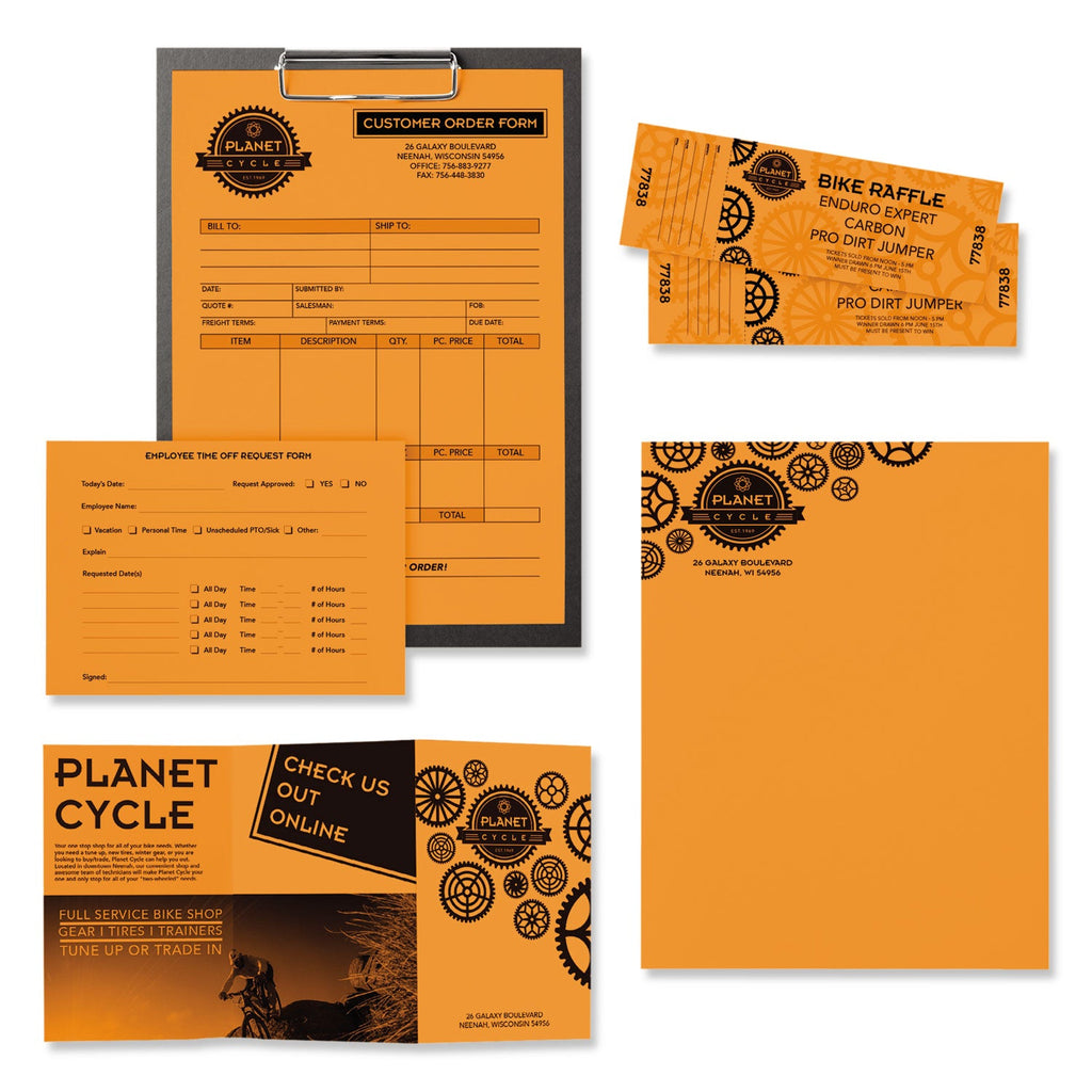Astrobrights Color Paper, 24 lb Bond Weight, 8.5 x 11, Cosmic Orange, 500/Ream