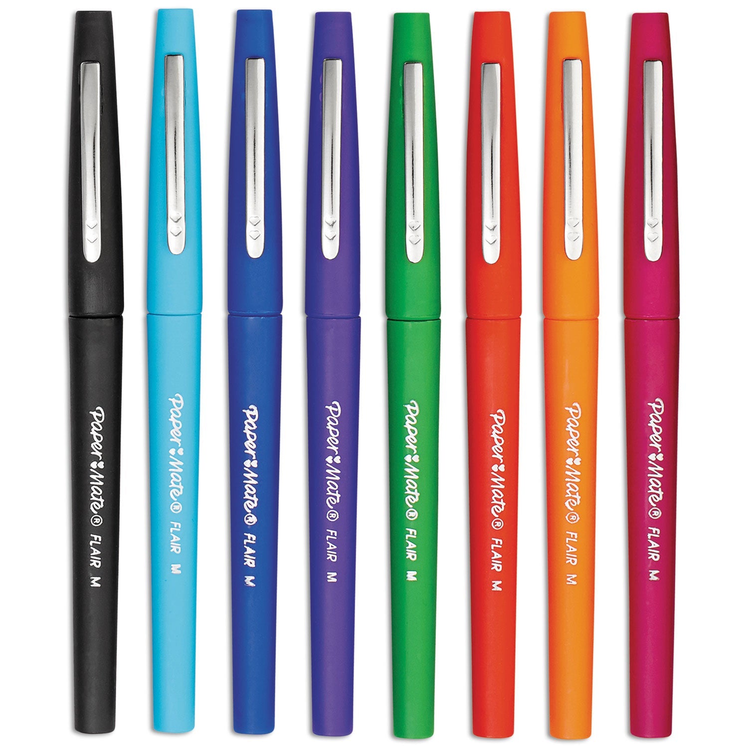 Paper Mate Point Guard Flair Felt Tip Porous Point Pen, Stick, Bold 1.4 mm, Assorted Ink and Barrel Colors, 48/Pack