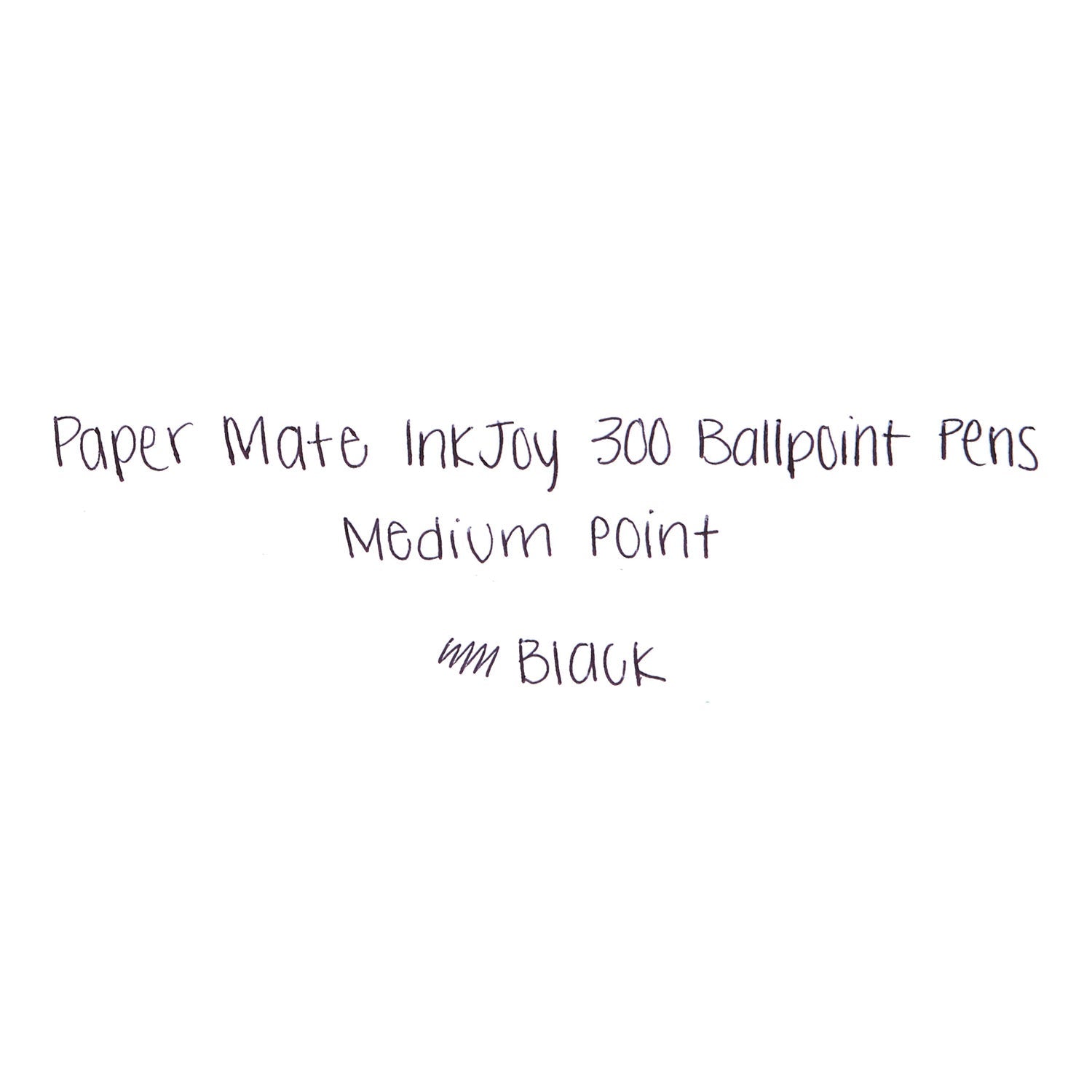 Paper Mate InkJoy 300 RT Ballpoint Pen, Refillable, Retractable, Medium 1 mm, Black Ink, Smoke Barrel, 36/Box