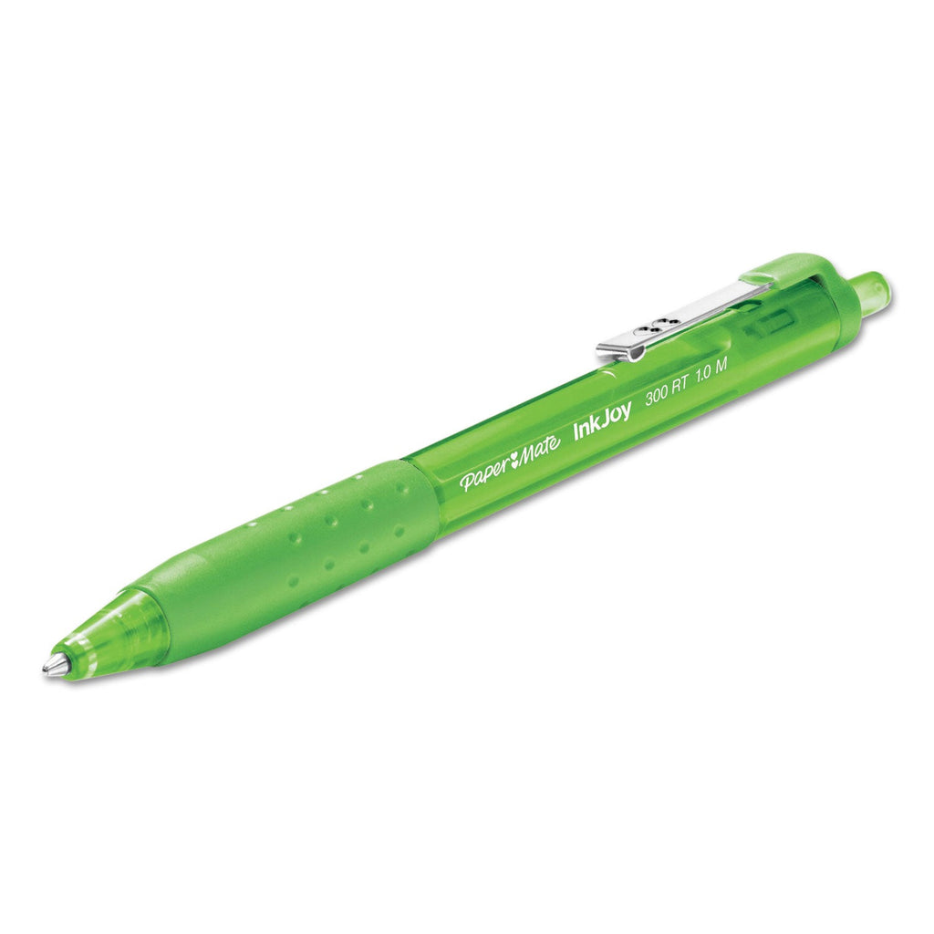 Paper Mate InkJoy 300 RT Ballpoint Pen Retractable, Medium 1 mm, Assorted Ink and Barrel Colors, 8/Pack