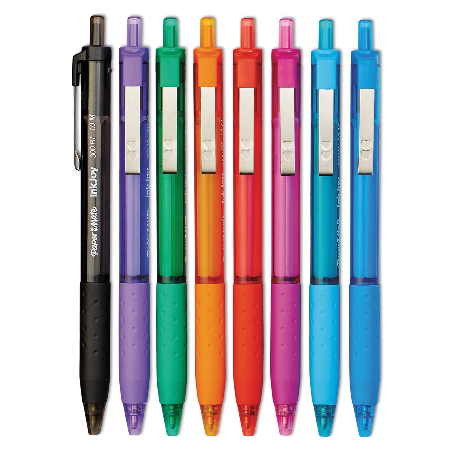 Paper Mate InkJoy 300 RT Ballpoint Pen Retractable, Medium 1 mm, Assorted Ink and Barrel Colors, 24/Pack